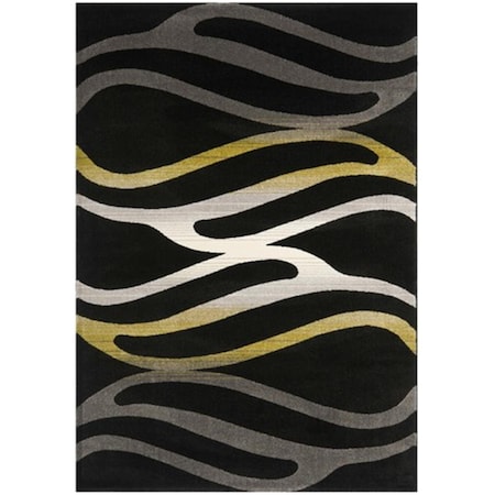 Safavieh Porcello Power Loomed Rectangle Rug- Black- 8 x 11 ft. 2 in. PRL3726A-8